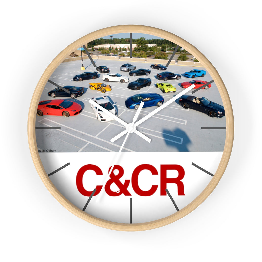 Super Cars of C&CR Wall clock