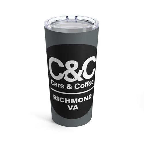 C&CR Tumbler 20oz Various Colors (B&W Round Logo)