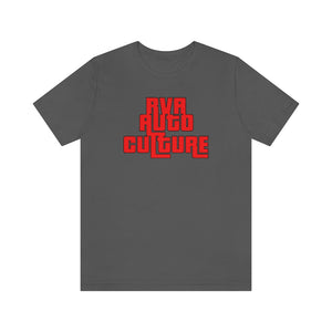 RVA Auto Culture Unisex Jersey Tee (Blk/Red)