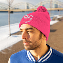 Load image into Gallery viewer, C&amp;CR Pom Pom Embroidered Beanie