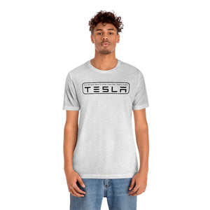 "You Actually Have to Drive" Tesla Unisex Jersey Tee (Black)