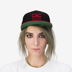 C&CR Embroidered Classic Flat Bill Hat