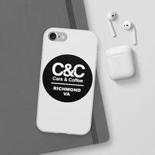 Load image into Gallery viewer, C&amp;CR Logo Flexi iPhone Cases (White)