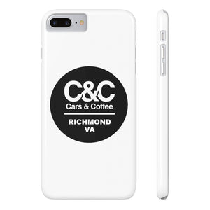 C&CR Logo Slim Phone Cases (White)