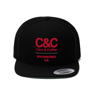 C&CR Embroidered Classic Flat Bill Hat
