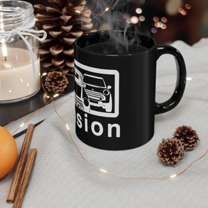 "Mini invasion" Mini 11oz Mug (Black)