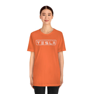 "You Actually Have to Drive" Tesla Unisex Jersey Tee (White)