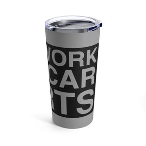 "Will Work For Car Parts" Tumbler 20oz (Grey)