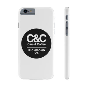 C&CR Logo Slim Phone Cases (White)