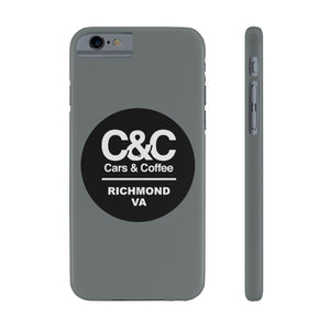 C&CR Logo Slim Phone Cases (Grey)