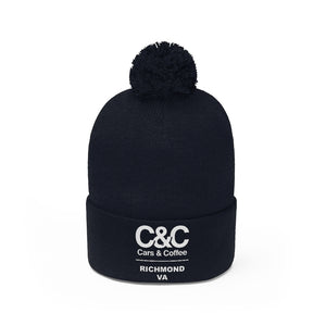 C&CR Pom Pom Embroidered Beanie