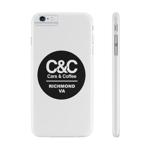C&CR Logo Slim Phone Cases (White)