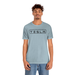 "You Actually Have to Drive" Tesla Unisex Jersey Tee (Black)