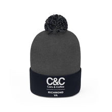 Load image into Gallery viewer, C&amp;CR Pom Pom Embroidered Beanie