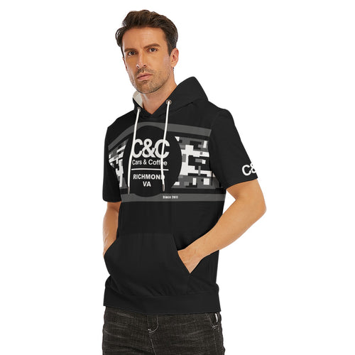 C&C Short Sleeve Hoodie (Grey Digital Camo I)