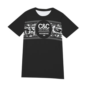 Men's C&CR Grey Digital Camo O-Neck Tee