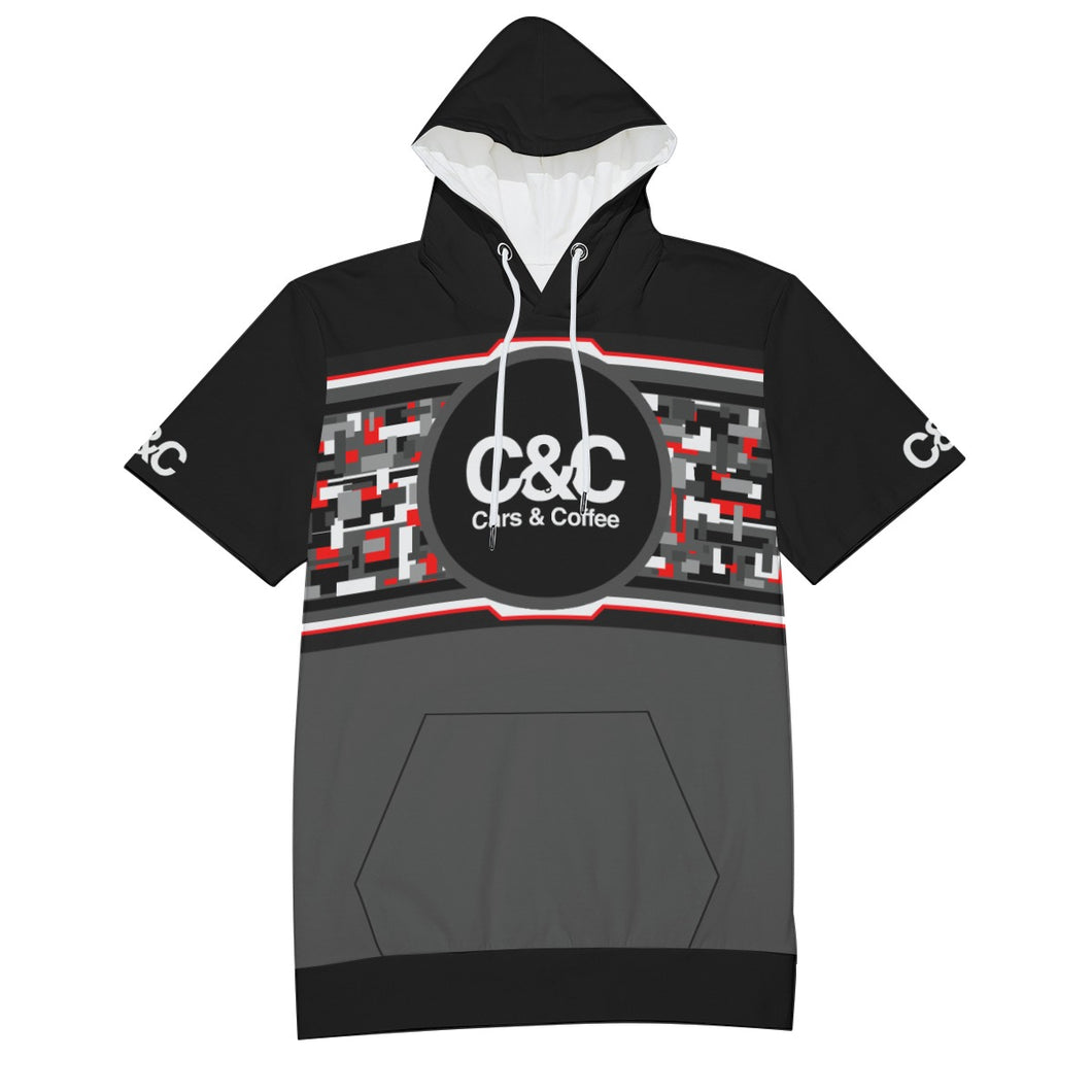 C&C Short Sleeve Hoodie (Red Digital Camo II)
