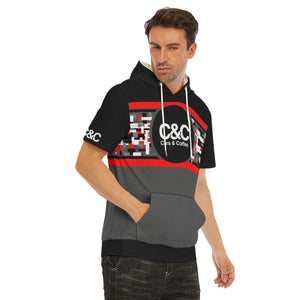 C&C Short Sleeve Hoodie (Red Digital Camo I)