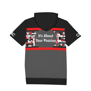 C&C Short Sleeve Hoodie (Red Digital Camo I)