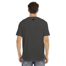 Load image into Gallery viewer, C&amp;CR Dark Gray Rounded Hem Tee (B&amp;W Round Logo)