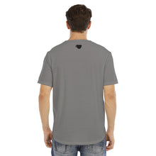 Load image into Gallery viewer, C&amp;CR Gray Rounded Hem Tee (B&amp;W Round Logo)