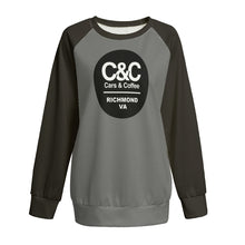 Load image into Gallery viewer, Women&#39;s C&amp;CR Raglan Sweatshirt (Round Logo)