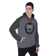 Load image into Gallery viewer, C&amp;CR Heavy Fleece Raglan Hoodie (Blk Rnd)