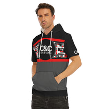 Load image into Gallery viewer, C&amp;C Short Sleeve Hoodie (Red Digital Camo I)