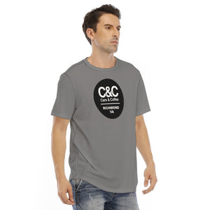 C&CR Gray Rounded Hem Tee (B&W Round Logo)