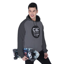 Load image into Gallery viewer, C&amp;CR Heavy Fleece Raglan Hoodie (Blk Rnd)