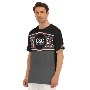 Men's C&C Red Digital Camo O-Neck Tee