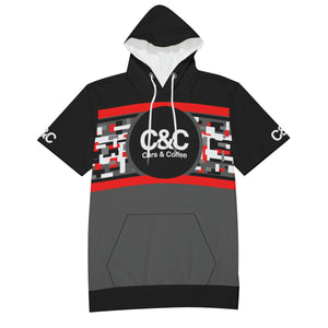 C&C Short Sleeve Hoodie (Red Digital Camo I)