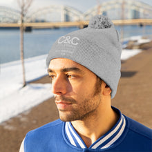 Load image into Gallery viewer, C&amp;CR Pom Pom Embroidered Beanie