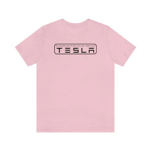 "You Actually Have to Drive" Tesla Unisex Jersey Tee (Black)