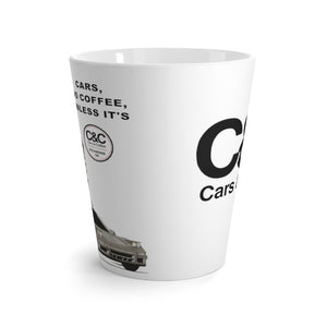 "Cars No Coffee, Unless It's" Latte mug