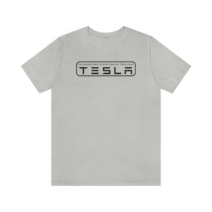 "You Actually Have to Drive" Tesla Unisex Jersey Tee (Black)