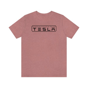 "You Actually Have to Drive" Tesla Unisex Jersey Tee (Black)