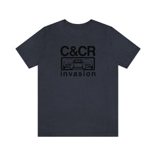 Load image into Gallery viewer, C&amp;CR &quot;Mini Invasion&quot; Unisex Jersey Tee (Black)