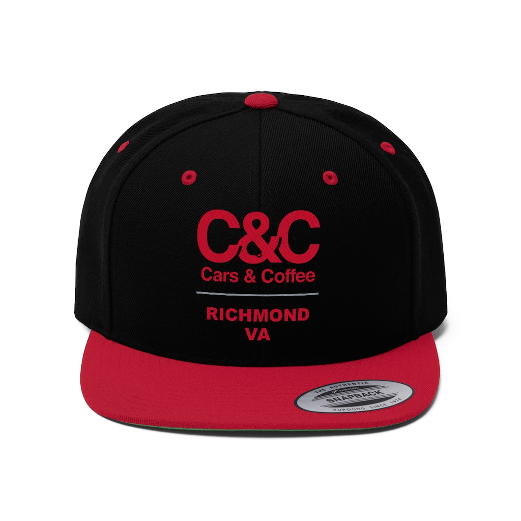 C&CR Embroidered Classic Flat Bill Hat