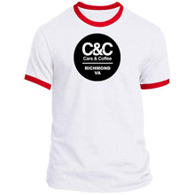 Load image into Gallery viewer, C&amp;CR Ringer Tee (Round Logo)