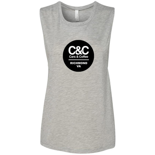 C&CR Ladies' Muscle Tank (Round Logo)