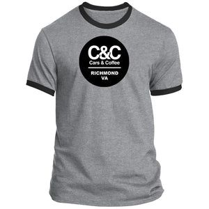 C&CR Ringer Tee (Round Logo)