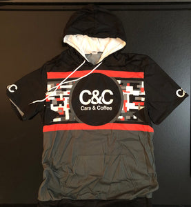 C&C Short Sleeve Hoodie (Red Digital Camo I)