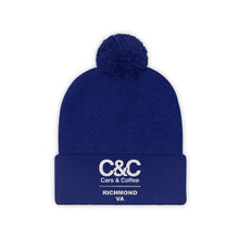 Load image into Gallery viewer, C&amp;CR Pom Pom Embroidered Beanie
