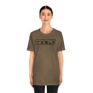 "You Actually Have to Drive" Tesla Unisex Jersey Tee (Black)