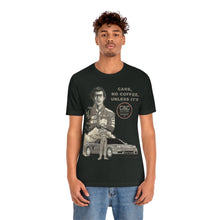 Load image into Gallery viewer, &quot;Cars, No Coffee, Unless It&#39;s&quot; Unisex Jersey Tee (Dark)