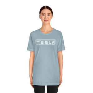 "You Actually Have to Drive" Tesla Unisex Jersey Tee (White)