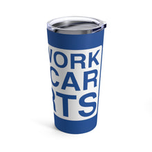 Load image into Gallery viewer, &quot;Will Work For Car Parts&quot; Tumbler 20oz (Blue)