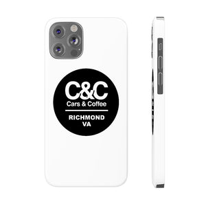 C&CR Logo Slim Phone Cases (White)