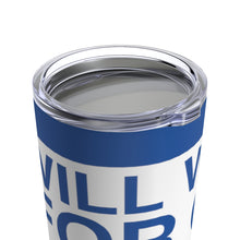 Load image into Gallery viewer, &quot;Will Work For Car Parts&quot; Tumbler 20oz (Blue)